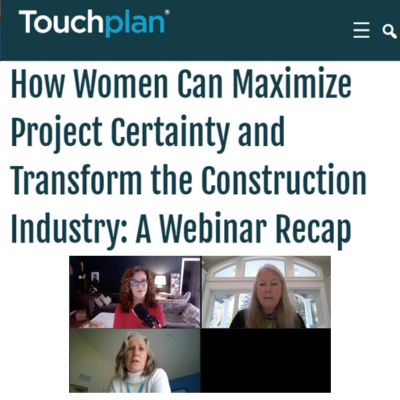 How Women Can Maximize Project Certainty And Transform The Construction Industry